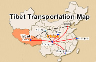 Tibet Transportation Map